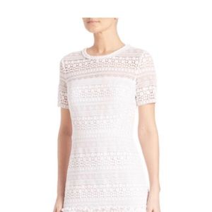 Eli tahari white dress size 6